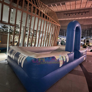 Fête foraine extérieure de qualité commerciale avec machine à canons, jeu interactif gonflable et piscine à mousse - Product Image 2