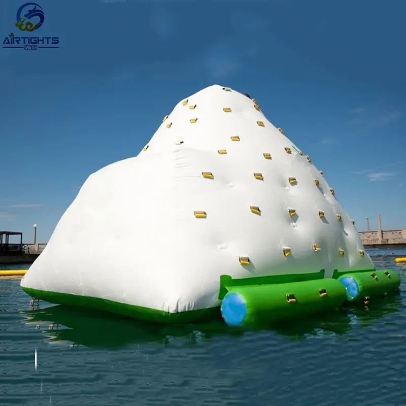 Riesen Schwimm Kommerziellen Vermietung 0,9mm PVC-Plane Aufblasbare Wasser Eisbergs für Wasser Parks
