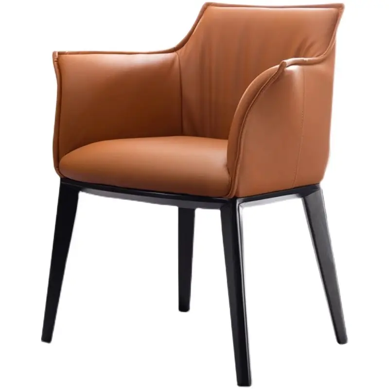 Star Hotel Furniture Custom Luxury Chairs Lightweight Modern Restaurant Chair coffee shop hotel PU leather dining chairs