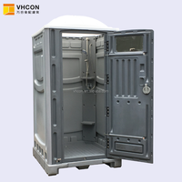 Toilettes mobiles de luxe en PEHD, cabine préfabriquée extérieure en plastique, toilettes chimiques VIP modernes et transportables pour événements