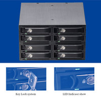 8-Bay 2,5 "Hot-Swap-Backplane | Aluminium gehäuse in Server qualität | Speicher mit hoher Dichte | Auf Lager & Versand bereit