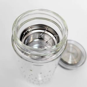 <b>Large</b> Capacity Borosilicate Double Wall Glass <b>Cup</b> Portable Star Mug Heat Insulated <b>Tea</b> <b>Cup</b> for Women Men Office - Product Image 3
