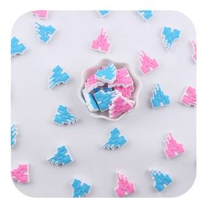 Cuentas Focales de Silicona con Forma de Castillo PARA LA Fabricación de Joyas, Bolígrafos, Decoraciones de Personajes, Llavero, Collar y Pulsera, 1 Unidad - Product Image 5