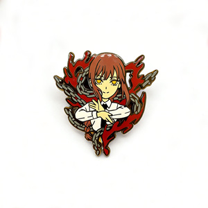 Badge en métal personnalisé, style dessin animé et anime, design moderne et antique, aimanté, émail souple ou dur, pailleté - Product Image 1