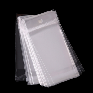 Sacs d'Emballage en Plastique Cellophane Transparent Auto-Adhésifs <span class=keywords><strong>avec</strong></span> Trou de Suspension, Sachets OPP Transparents pour Emballage - Meilleures Ventes - Product Image 1