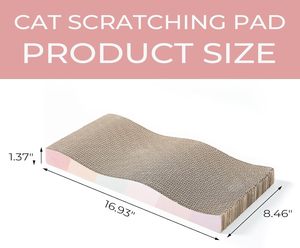 Kedi tırmalamak kurulu oluklu CatScratcher kapalı kediler için Catnip kedi Scratch Pad ile Premium Scratch dokular tasarım - Product Image 2