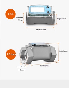 Kleine roestvrijstalen vloeistof-elektronische turbine flowmeter voor <span class=keywords><strong>water</strong></span>, brandstof, diesel, benzine - Product Image 6