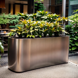 <span class=keywords><strong>Jardinière</strong></span> Moderne en Acier Inoxydable pour Extérieur, Grande <span class=keywords><strong>Jardinière</strong></span> en Acier Galvanisé pour Centre Commercial - Product Image 1