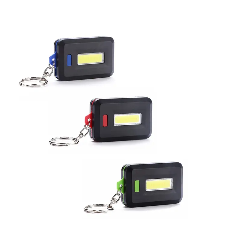 Ningbo alla rinfusa promozionale a buon mercato COB portachiavi piccolo Led torcia zaino moschettone portatile luci da viaggio led torce elettriche