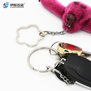 YIWANG Factory Wholesale DIY Star Heart Shape Iron Metal Split Rings Flat <b>Key</b> Rings for <b>Key</b> Chain - Product Image 5