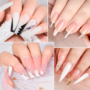 8ml Gel d'extension de gelée dure vernis à ongles ongles français Nude Pink White Clear Nail Supplies Gel pour Gel d'extension - Product Image 4