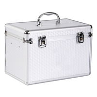 Sac de voyage en alliage d'aluminium, Kit de premiers soins d'urgence de 3 couches, Kits de boîte à médicaments, sac verrouillable, mallette de transport