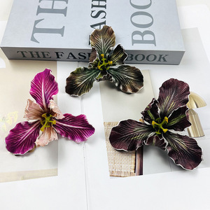 Adorno para el Cabello con Flor de Iris Artificial de 10cm, Espuma, DIY, para Fotografía de Bodas, Decoración del Hogar - Product Image 2