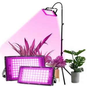 Lampe horticole de croissance LED, ac 220/110V, 50/100/200W, éclairage à spectre complet pour serre/chambre de culture hydroponique, plantes, semis