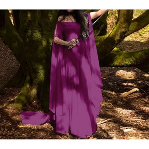 Vestido Medieval de Hada para <span class=keywords><strong>Mujer</strong></span>, Vestido Bohemio Gitano Tribal, Tallas S-5XL, <span class=keywords><strong>Disfraz</strong></span> Medieval de Cosplay - Product Image 4