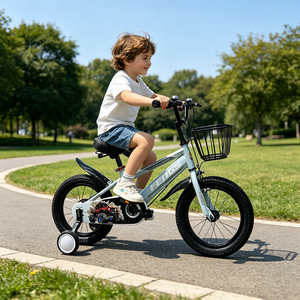 Vélo pour enfants de 12, 14, 16 et 18 pouces / Roues d'apprentissage amovibles / Selle réglable pour enfants en croissance - Product Image 2