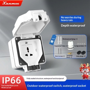 Boîtes de protection pour interrupteurs et prises électriques étanches à l'eau de qualité IP66 pour l'extérieur, boîte de charge extérieure étanche - Product Image 2
