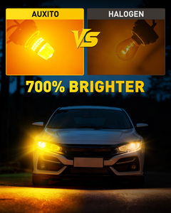 หลอดไฟ LED AUXITO 1157 4.4W 2000K 12V 24V สีเหลือง สว่างพิเศษ สำหรับไฟเลี้ยว - Product Image 4