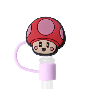 Charmes de protection anti-poussière réutilisables en silicone pour gobelets, motif chapeau de cowboy infirmière personnalisé, avec paille en silicone mignonne, pour la consommation en vrac, taille 8-12mm - Product Image 6