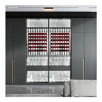 Nouveau design armoire de bar à vin casier à vin vitrine moderne meubles de salon armoire à vin en bois affichage