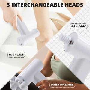 Gommage électrique <span class=keywords><strong>pour</strong></span> les pieds rechargeable par USB avec design en forme de T et batterie de 1500 mAh <span class=keywords><strong>pour</strong></span> éliminer les peaux mortes et protéger vos pieds. - Product Image 3