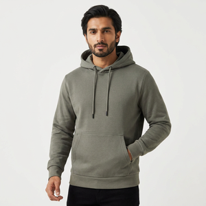 Sweat à capuche unisexe vintage délavé pour homme, 100 % coton épais, style streetwear, épaules tombantes, coupe oversize - Product Image 1