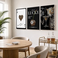 Toile Chic Léopard Lucky Ace Trio pour Grossiste en Articles Ménagers du Royaume-Uni et de la Communauté, Reapprovisionnement en Charmes Porte-Bonheur