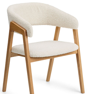 Solid Walnut <b>Dining</b> <b>Armchair</b> for Home or Hotel Stable Modern Design with Upholstered Wooden Fabric for Modern Interiors - Product Image 1