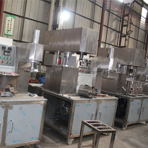 เครื่องผสมอาหารแบบดาวเคราะห์สองหัวขนาดใหญ่ เครื่องผสมแบบดาวเคราะห์ เครื่องทำซิลิโคนสูญญากาศ - Product Image 6