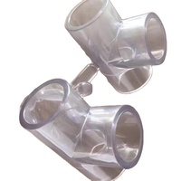 Adaptateur de bride de raccord en T en plastique CPVC compatible haute pression de qualité industrielle pour l'alimentation en eau Surface lisse Emballage de boîte