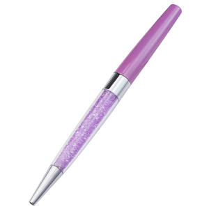 Nouveau stylo à bille Stardust cristallin avec logo personnalisé - Product Image 1