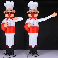 Danseur gonflable d'air de chef pour le chef gonflable fait sur commande de main d'agitant de la publicité de restaurant