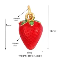 Fruit pomme grenade ananas fraise cerise citron banane pendentif à breloque, bijoux collier Bracelet faisant l'approvisionnement K67