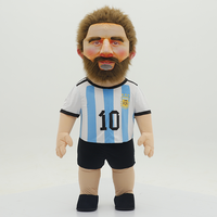 Costume de mascotte gonflable personnalisé OEM Messi pour adulte unisexe, idéal pour la promotion d'événements sportifs