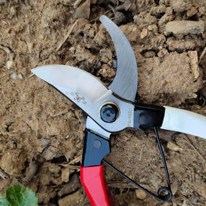 Sécateur pour arbres fruitiers en acier inoxydable 103D, manche rouge et blanc, design papillon, outil de taille de jardin PS-103D, capacité 20-30 mm - Product Image 1