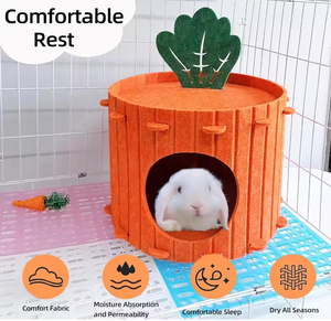 Neues Karotten-Katzenbett Halbgeschlossener Tunnel mit Bohrung Vierjahreszeiten-Universal-Etagenbett Katzen-Kratzbrett Spielzeug Haustierprodukte - Product Image 3