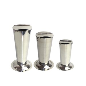 Contenedor de pinzas de acero inoxidable con forma de cono y tapa para uso médico, protección contra la corrosión, tamaño grande, mediano y pequeño - Product Image 3
