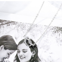 Landy – collier en acier inoxydable avec cordon et nœud pour femme, collier plaqué or rose