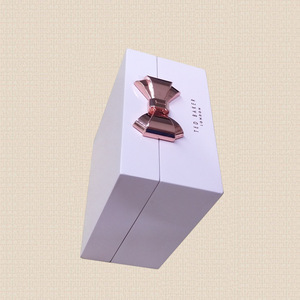 Elegant Jewelry Box Rectangle <b>Pink</b> With Rose Gold Bow For Women's Jewelry Packaging - Product Image 3