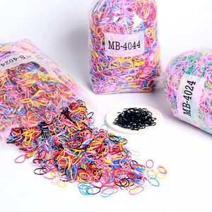 2022 nuova fabbrica all'ingrosso 1kg primavera colore bambini di alta qualità nero elastico per capelli cravatte elastico per capelli - Product Image 3