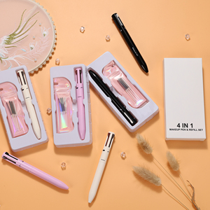 Offre spéciale sans logo <span class=keywords><strong>crayon</strong></span> de maquillage 4 <span class=keywords><strong>en</strong></span> <span class=keywords><strong>1</strong></span> <span class=keywords><strong>crayon</strong></span> à <span class=keywords><strong>lèvres</strong></span> surligneur eye-liner sourcils <span class=keywords><strong>crayon</strong></span> de maquillage et recharge ensemble marque privée - Product Image 3
