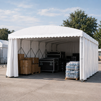 Tenda a baldacchino retrattile in PVC resistente, singola, impermeabile, mobile, per esterni, a spinta e trazione, quattro stagioni, 10x15M, per campo da basket