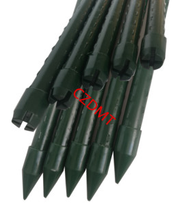 Piquet <span class=keywords><strong>de</strong></span> jardin en métal durable avec revêtement en plastique-<span class=keywords><strong>support</strong></span> pour plantes d'extérieur robuste et résistant aux intempéries - Product Image 2