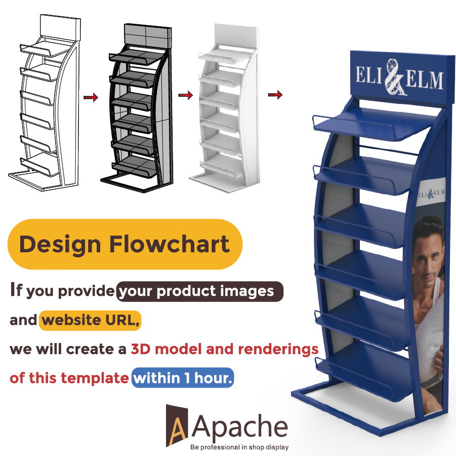 Customized Metal Pillow Display Stand for Supermarket Shelves for Storefront Presentation — view 4