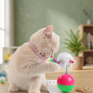 Jouet pour chat Mucit Home Classic Modern Plastic Tumbler, souris en peluche, balle d'exercice - Anti-ennui - Product Image 2