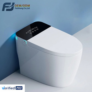 Inodoro Inteligente de Lujo <span class=keywords><strong>con</strong></span> Bidé, Apertura y Cierre Automáticos <span class=keywords><strong>con</strong></span> Sensor de Pie, Pantalla Digital, Asiento <span class=keywords><strong>con</strong></span> Calefacción, Descarga Automática - Product Image 1