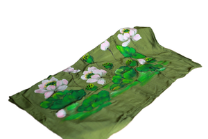 Bufanda elegante hecha a mano para mujer 100% tela de ramio orgánico patrón Floral de alta calidad estilo étnico pintado a mano hecho en Vietnam - Product Image 5