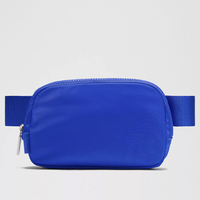 Sac banane de yoga en nylon solide 1L, étanche et réglable, pour la gym, assorti aux leggings de yoga – Expédition depuis l'entrepôt américain