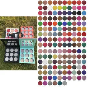 Private Label Cosmetici FAI DA TE Personalizzati di Trucco dell'ombra di Occhio di Alta Pigmento Fare Il Vostro Proprio Marchio Eyeshadow Palette MOQ Basso