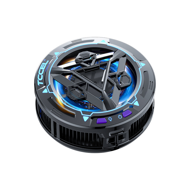 New Arrival Ice Storm Pro Mobile Radiator RGB LED Temperature Display Cooling Fan Cell Mobile Phone Cooler for Gaming